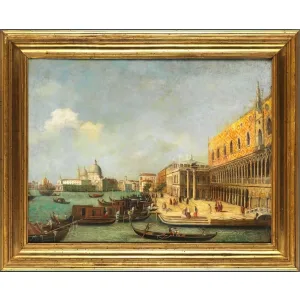 Seguace di Canaletto, Veduta di Venezia - XIX Secolo